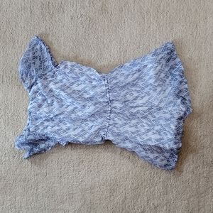 Abercrombie Kids Blue and White Summer Romper size 5/6